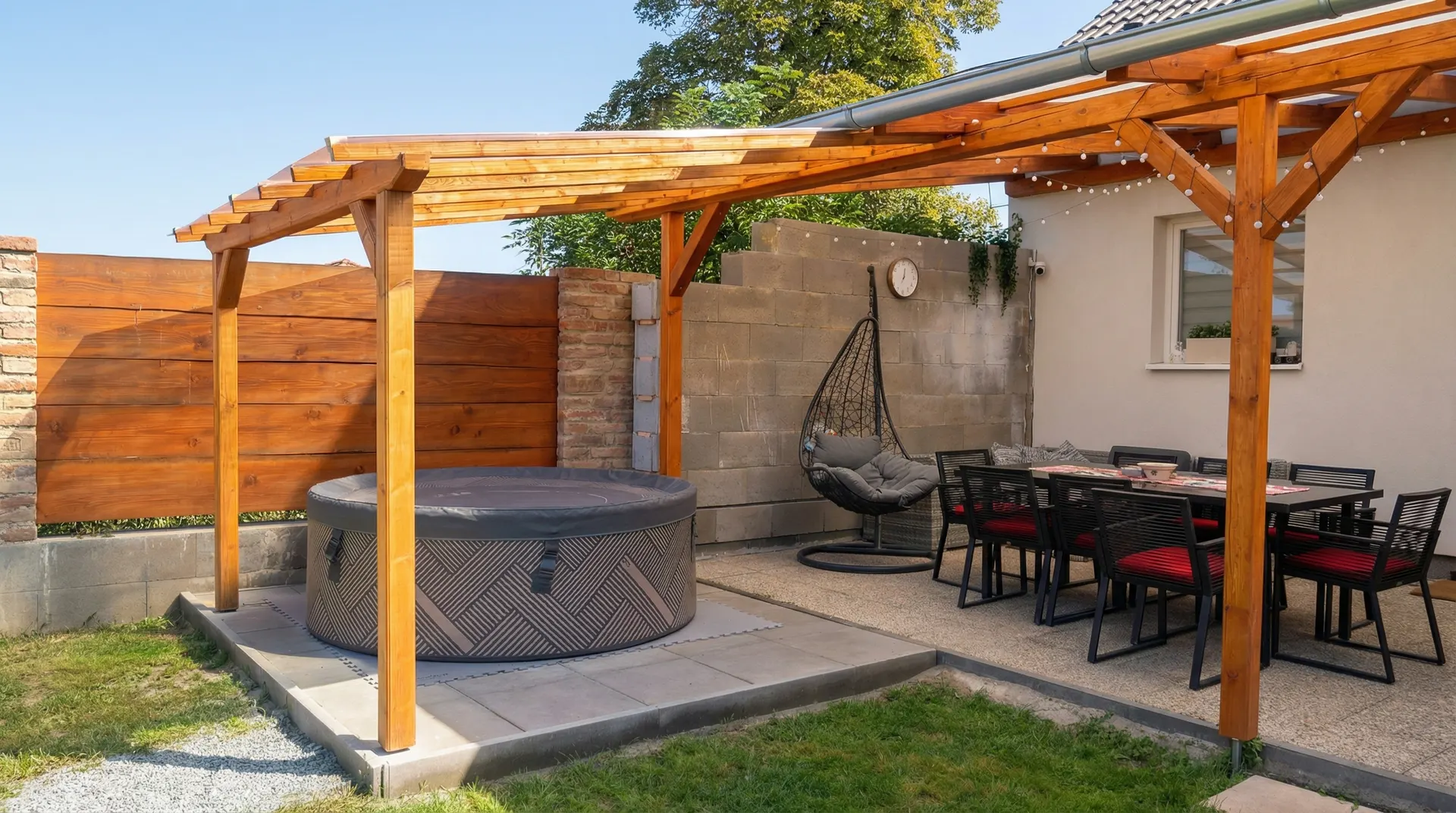 Zahradní pergola — realizace T&K Wood